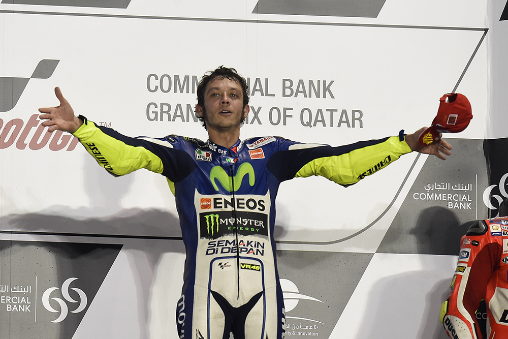 Valentino Rossi wins thrilling opening race of MotoGP season in