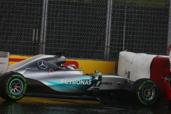 Formula One: Hamilton fastest in Friday practice sessions before aquaplane crash, RTR Sports