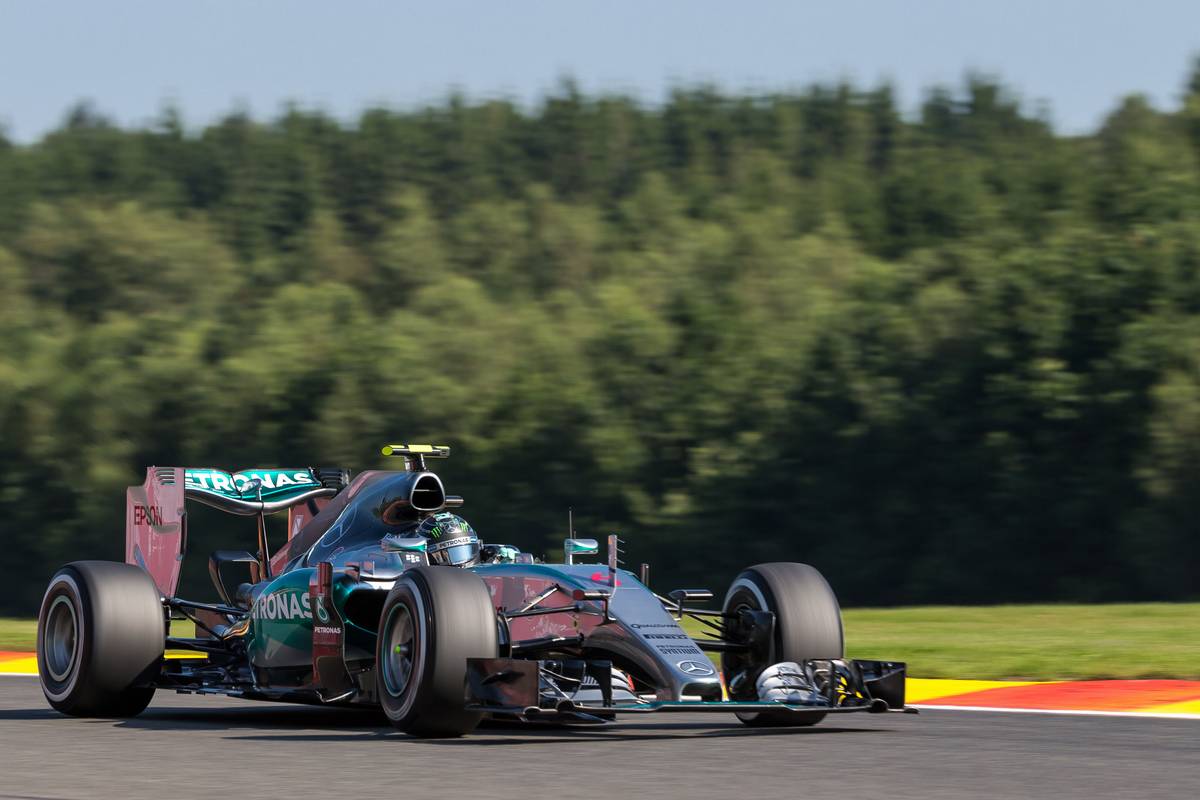 Formula One: Rosberg fastest in both Friday practice sessions before tyre blowout, RTR Sports