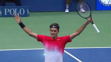 Roger Federer in the 2017