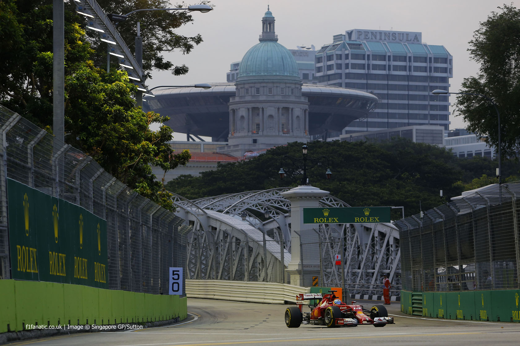 Fernando Alonso, Ferrari, Singapore, 2014