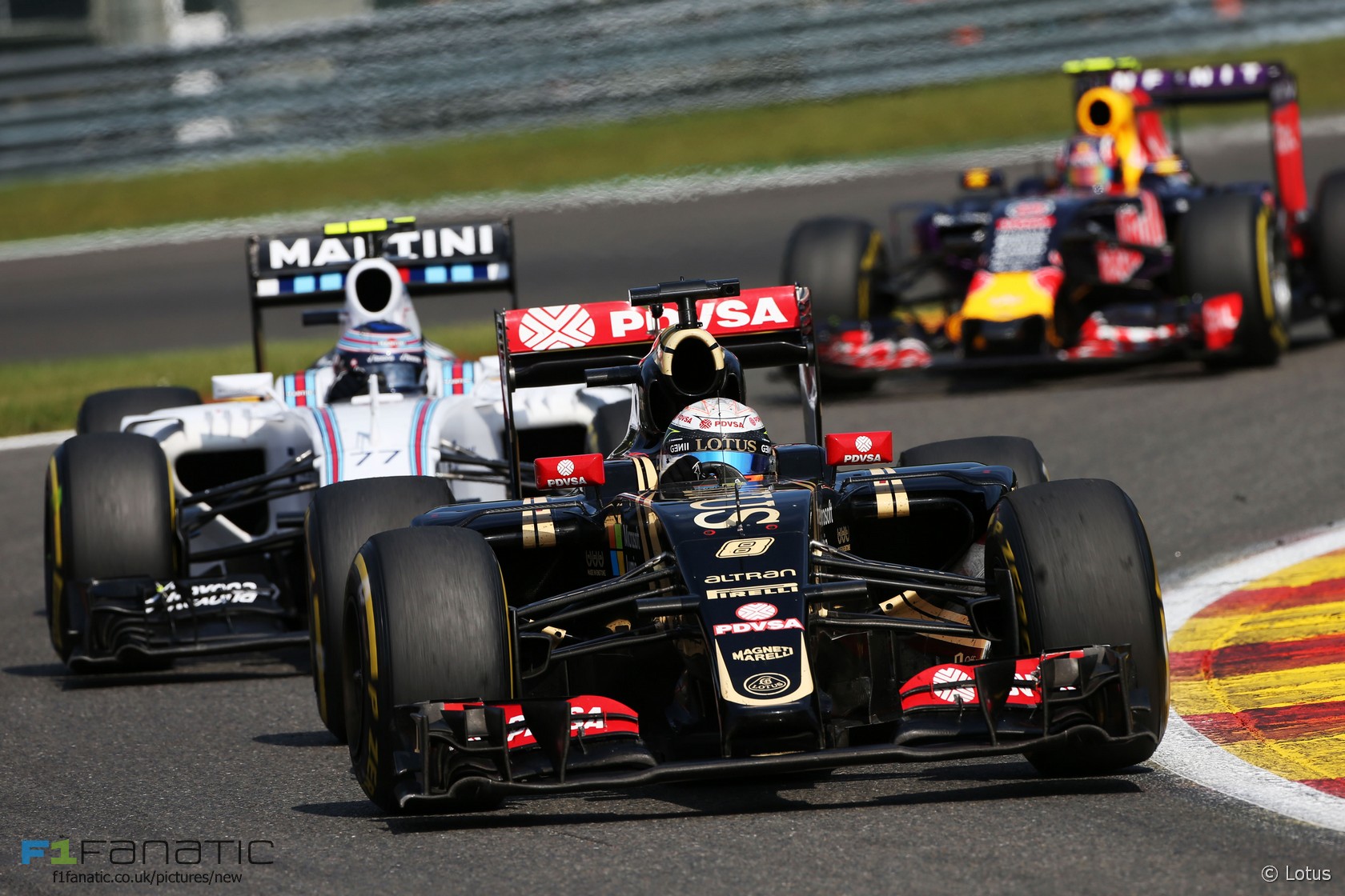 Romain Grosjean, Lotus, Spa-Francorchamps, 2015