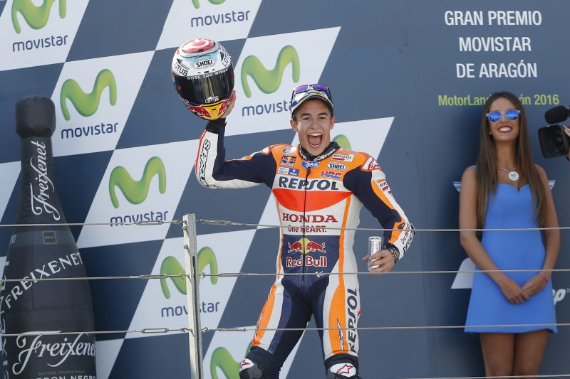 Marquez wins the Aragon GP