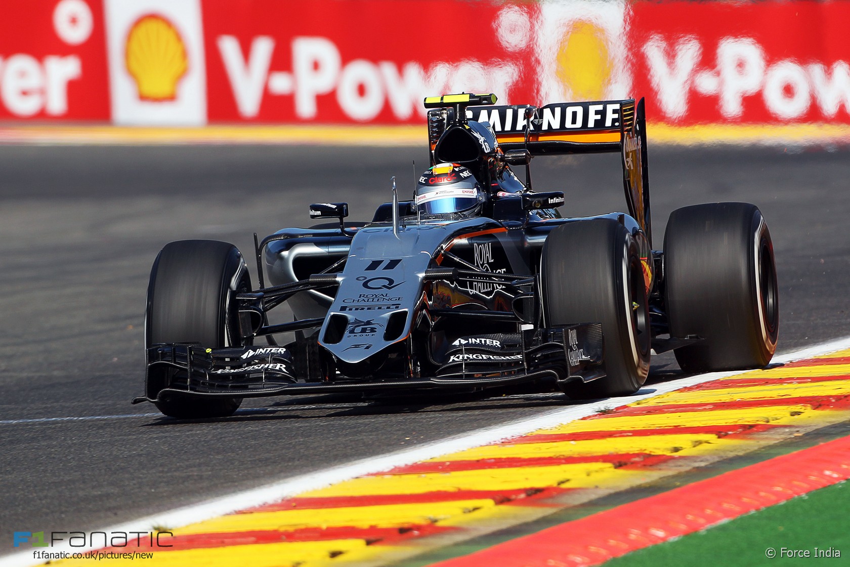 Sergio Perez, Force India, Spa-Francorchamps, 2015