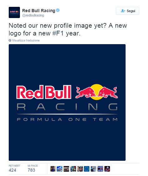 nuovo logo red bull