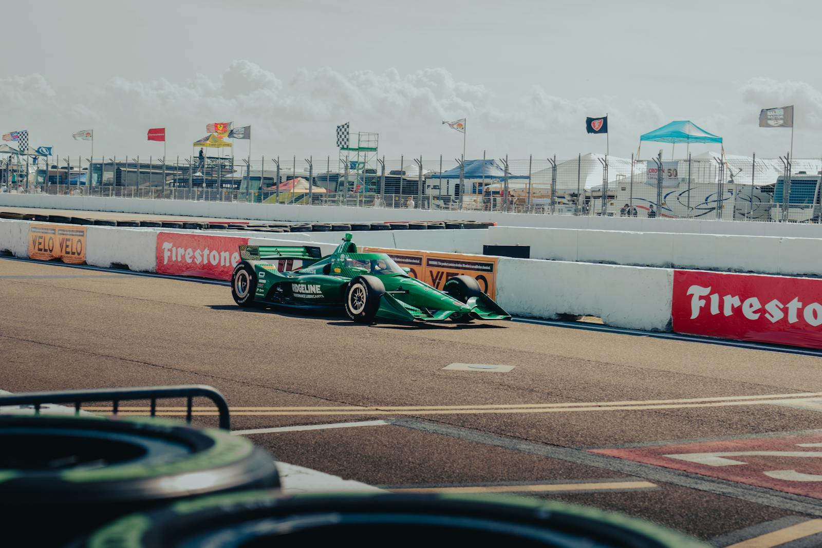 Engine of an IndyCar race car